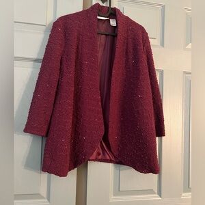 Alfred Dunner Sequence Light Jacket.